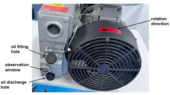 working station of vacuum pump