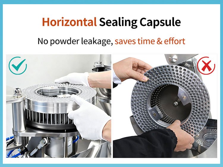 horizontal sealing caposule