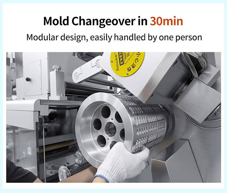 mold changeover in 30 minutes